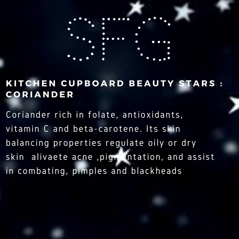 SIMPLYSFG's tweet photo. Kitchen Cupboard Beauty Stars : Coriander https://t.co/Xew9KFldsJ