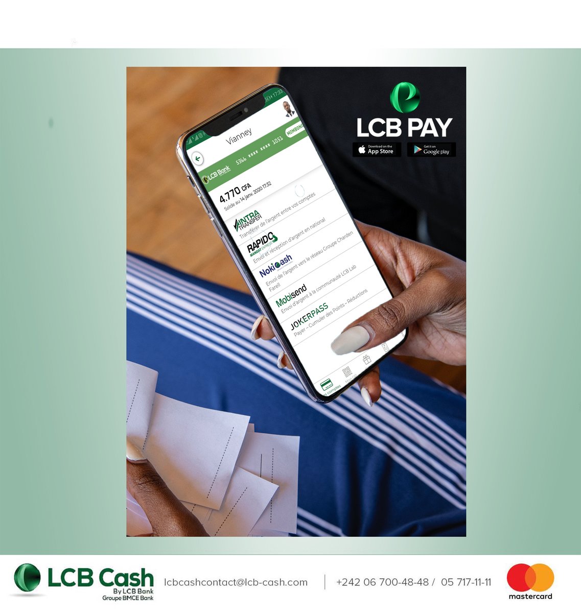 LcbCash's tweet photo. Savez vous que l'application LCB PAY a été mis à jour ?
Utilisez désormais le service Nokicash, pour retirer de l'argent ou envoyer de l'argent à vos proches dans une agence Charden Farell en lui communiquant simplemeny le PIN et le NEN.
#LCBCash #LCBPAY #Nokicash https://t.co/s15GPlzrtS