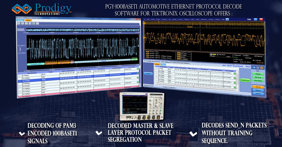 prodigytechno's tweet image. Are you facing issues debugging Master &amp;amp; Slave ECU&apos;s 100BaseT1 signals? bit.ly/2ou8yFL #protocolanalysis #protocolanalyzer #ufs #prodigytechnovations #100baset1