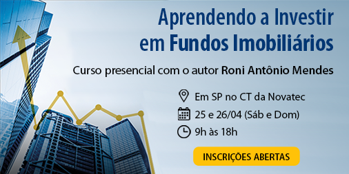 ctnovatec's tweet photo. Aprenda a investir em Fundos Imobiliários com Roni Mendes, autor do livro best-seller sobre o assunto.
Dias 25 e 26 de abril, no CT da Novatec em SP! Assim que você se inscrever, já enviaremos o exemplar do livro para você adiantar seus estudos: https://t.co/aAVbzxTZnh https://t.co/fPEHzssdNJ