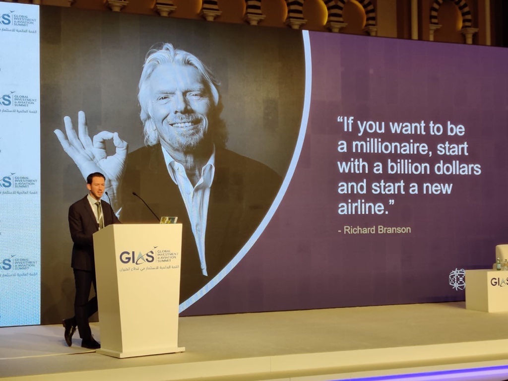 FlyACC's tweet photo. ACC's VP - Advisory, Rob Watts, addressed delegates at #GIAS2020 earlier today, providing his insight and expertise on “How to Start Profitable Airlines”.

#aviation #aviationfinance #airlines #investment https://t.co/g5kZqT3xIW