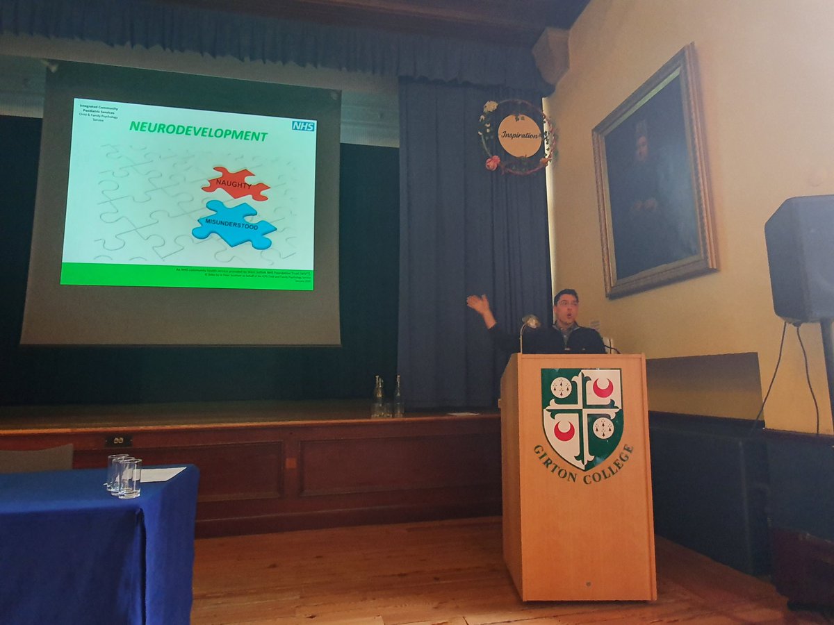 We're into our quick-fire presentations - Dr Peter Southam talking about the importance of understanding the context for 'My Child's Mind' and getting it right early for children and young people #DCPEoEConf