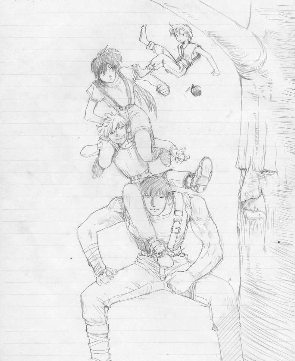 昔の絵は全部処分したと思ってたら
高校の頃の漫画が実家から出てきた
なんか・・・ブランクまだ埋まってなかった・・・ 