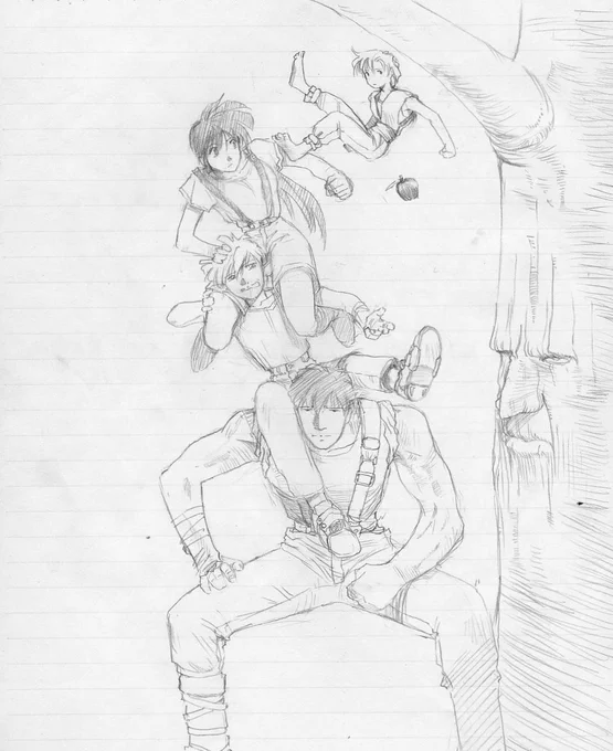 昔の絵は全部処分したと思ってたら
高校の頃の漫画が実家から出てきた
なんか・・・ブランクまだ埋まってなかった・・・ 