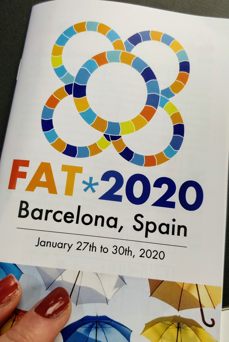 Fairness accountability and transparency in machine learning conference booklet, Barcelona Spain