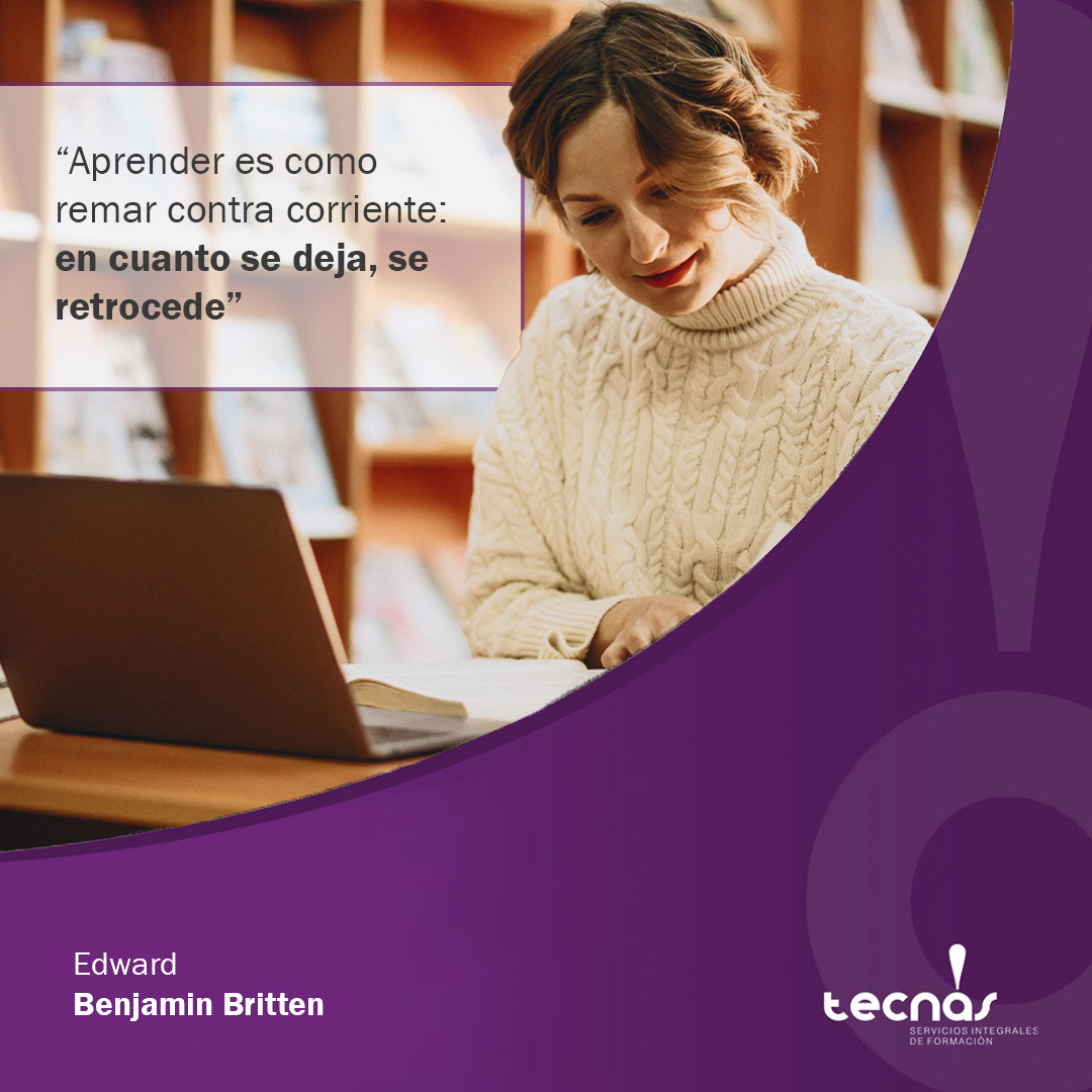 AcademiaTECNAS's tweet photo. “Aprender es como remar contra corriente: en cuanto se deja, se retrocede”. 💬 Edward Benjamin Britten

#academiatecnas #tecnas #formacion #motivacion https://t.co/J4nd8hldAY
