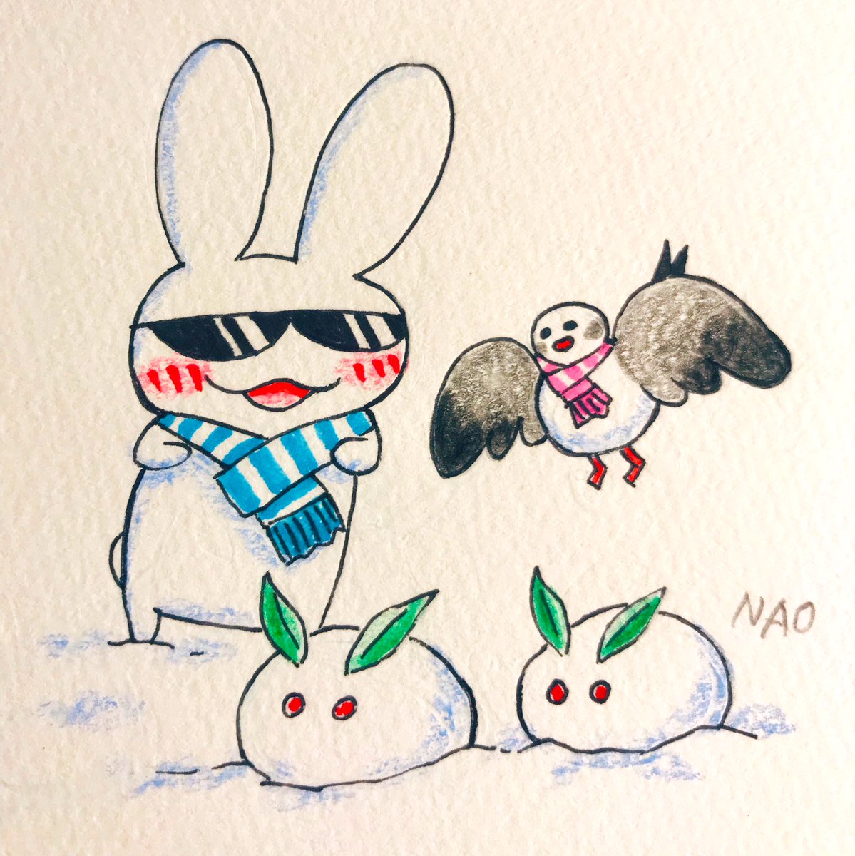 湘南らぱん 今日のらぱん 今夜の湘南は雪が降るかもしんないらしいぜ 雪が積もったらカワイイ雪うさぎ作りたいぜ 湘南 湘南らぱん 今日のらぱん ゆるキャラ 絵 イラスト 雪 雪うさぎ 雪ウサギ おそろいコーデ 湘南らぱん 今日のらぱん 今夜の湘南は雪が降るかもしんないらしいぜ 雪が積もったらカワイイ雪うさぎ作りたいぜ 湘南 湘南らぱん 今日のらぱん ゆるキャラ 絵 イラスト 雪 雪うさぎ 雪ウサギ おそろいコーデ