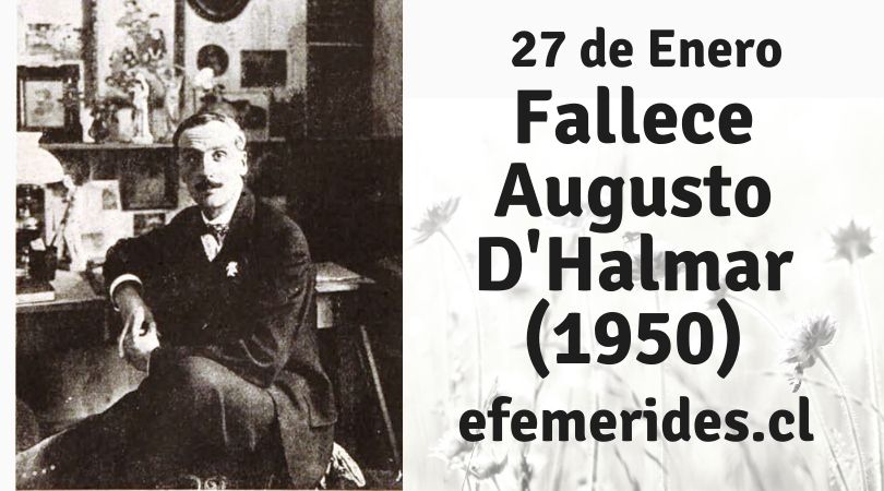 efemerideschile's tweet photo. En 1950 fallece el escritor #AugustoD'Halmar, quien fuera el primer galardonado con el Premio Nacional de Literatura. Descubre más días en https://t.co/aZxAsMhR1C https://t.co/d69W1S7d6A
