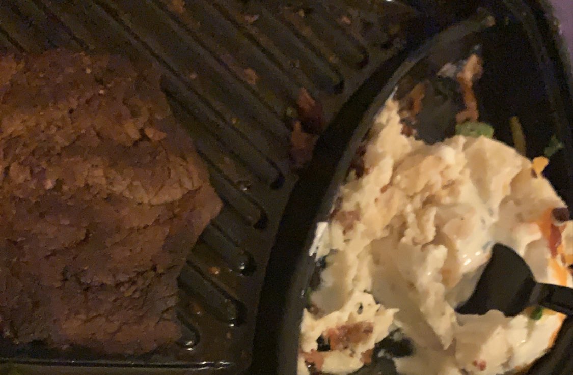 dior_nel's tweet photo. Don’t eat @LongHornSteaks in Douglasville Ga I’ve been up throwing up all morning the steak was like cardboard I should have known better and this was a replacement meal for one that was messed up from the beginning I will be calling back for my money back (.) https://t.co/WE0TW2VMbL