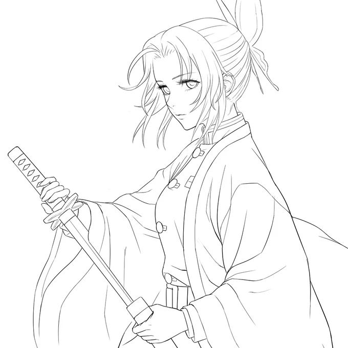 胡蝶しのぶです。
絵柄の模索も兼ねて

#鬼滅の刃 #胡蝶しのぶ 