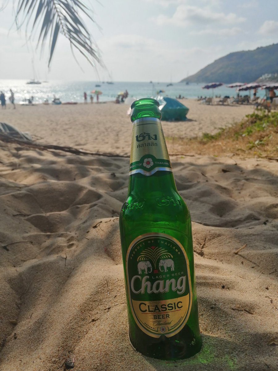 EelesSam's tweet photo. When in Thailand, drink @ChangBeerUK https://t.co/c7Pwj3EzUt