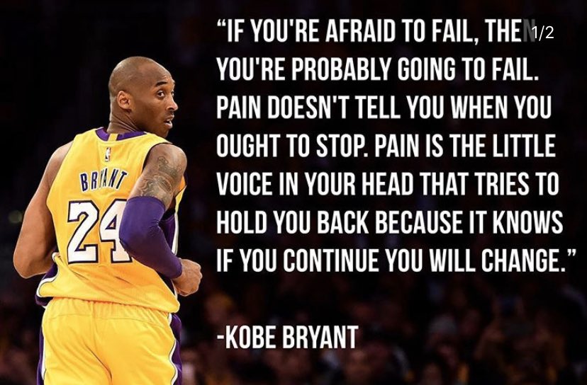 kdolson12's tweet photo. One of my favorite quotes of all time and perfect for a little Monday Motivation. When pain comes knocking, invite it in! https://t.co/ezVi24Hzcu