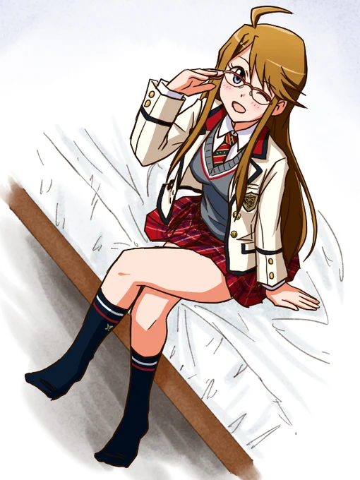 制服眼鏡恵美
#所恵美 
