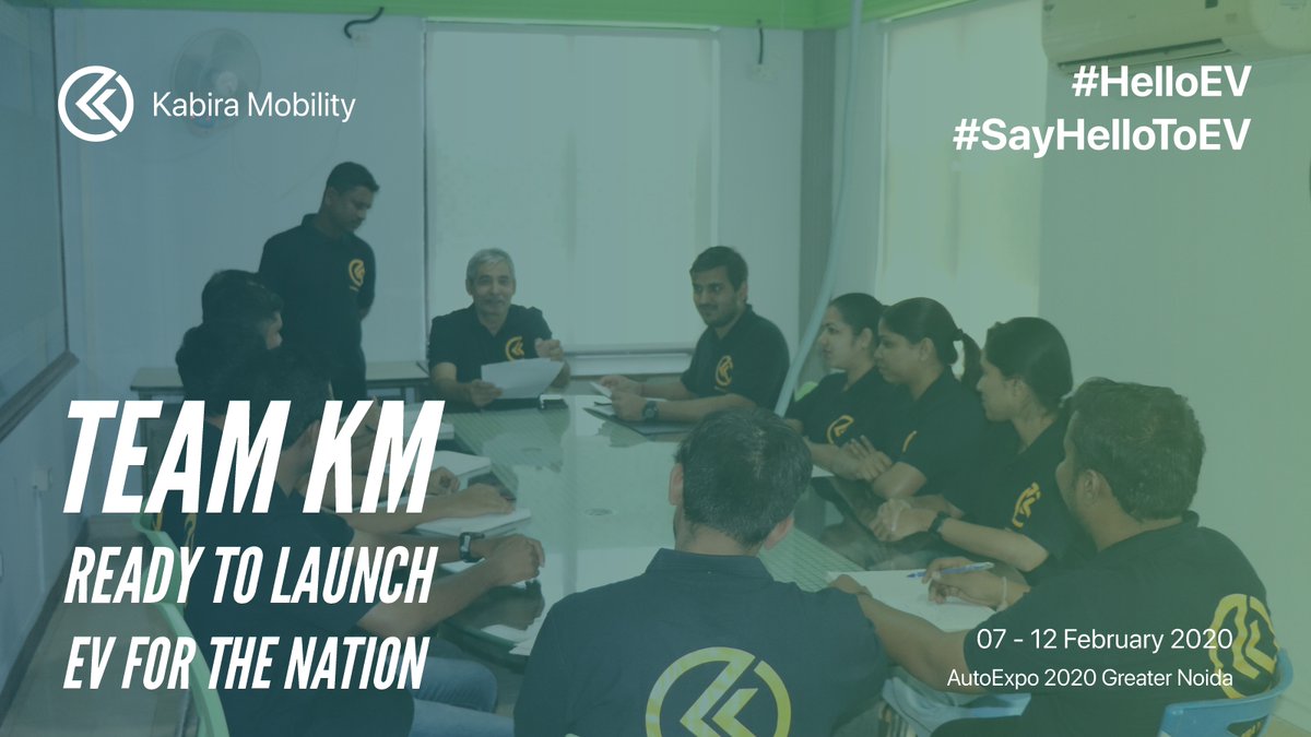 KabiraMobility's tweet photo. #KabiraMobility Team gearing up for the Auto Expo 2020. All ready to Launch our Electric Vehicles across the Nation. #SayHellotoEV #HelloEV https://t.co/R2BLn4mbah