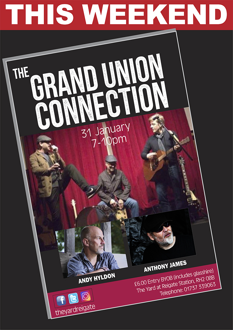 theyardreigate's tweet photo. LIVE MUSIC This Friday night with some of my very favourite regular Yard artists. Grand Union Connection with support from Andrew Hyldon and Anthony James.

PLUS it's also my birthday so the drinks will be on me for a bit, so please get there early.

£6 Entry. BYOB. https://t.co/atm8mwQTBI