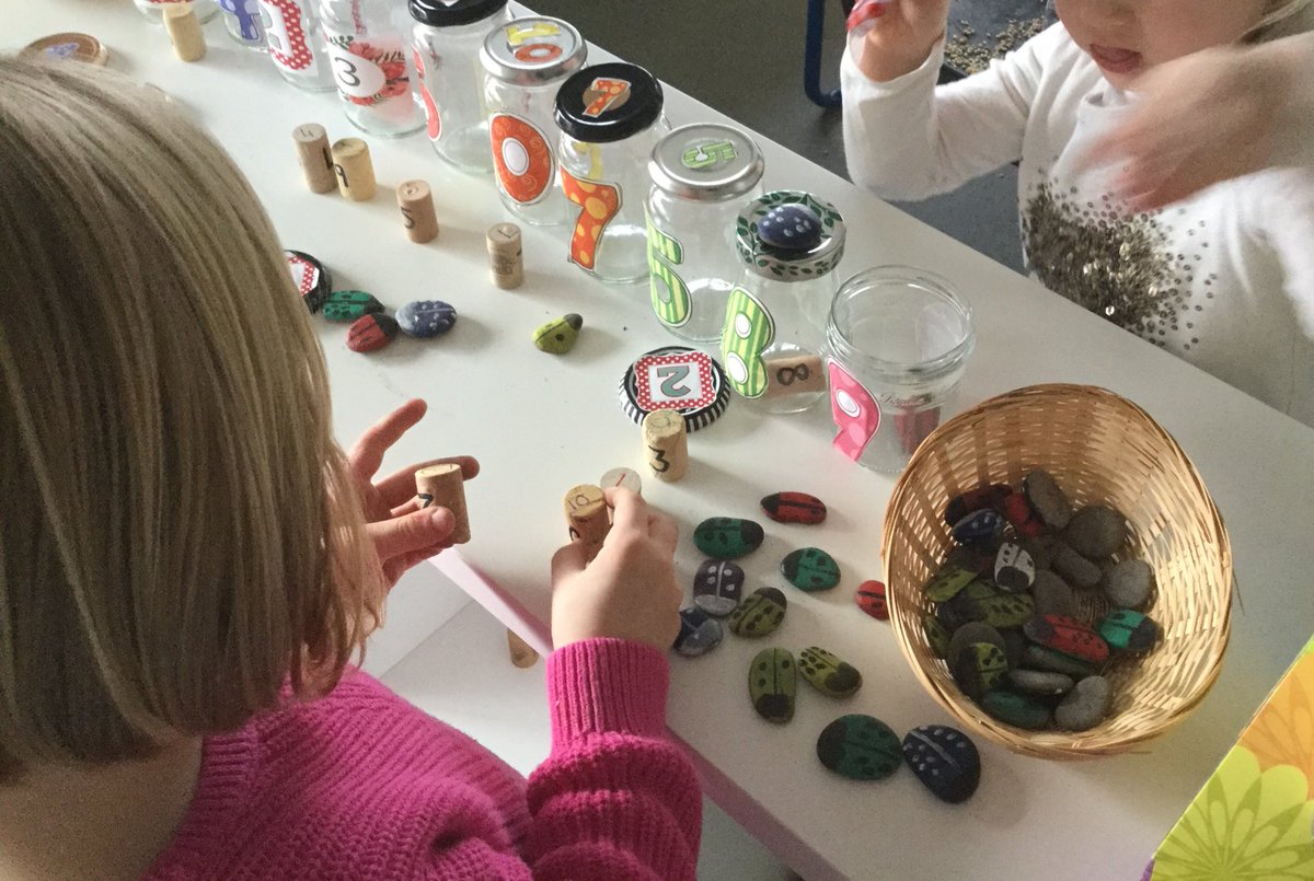 SandwickJHS's tweet photo. Children loved exploring our number jars, sorting, developing fms, number work, counting on, colours sequencing and number recongnition. #sealmaths #emergantchild #sandwickeyd @NAEarlyYears https://t.co/Xw5ZbGycvd