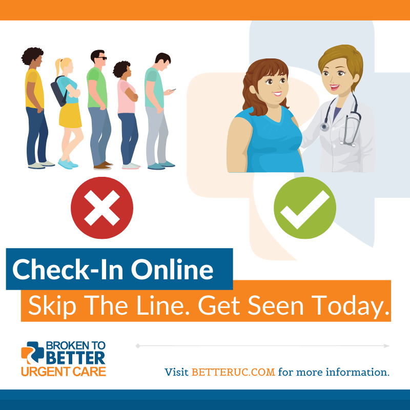 BrokenToBetter's tweet photo. Spend more time with a healthcare provider than waiting. Check-in online today! http://bit.aly/Check-In-BrokentoBetterUrgentCare
...
#RockHilll #SouthCarolina #SC #UrgentCare #Walkin #Clinic #DrBaker #MedicalCenter #RockHillDoctor #BrokenToBetter https://t.co/cgysTtqxiU