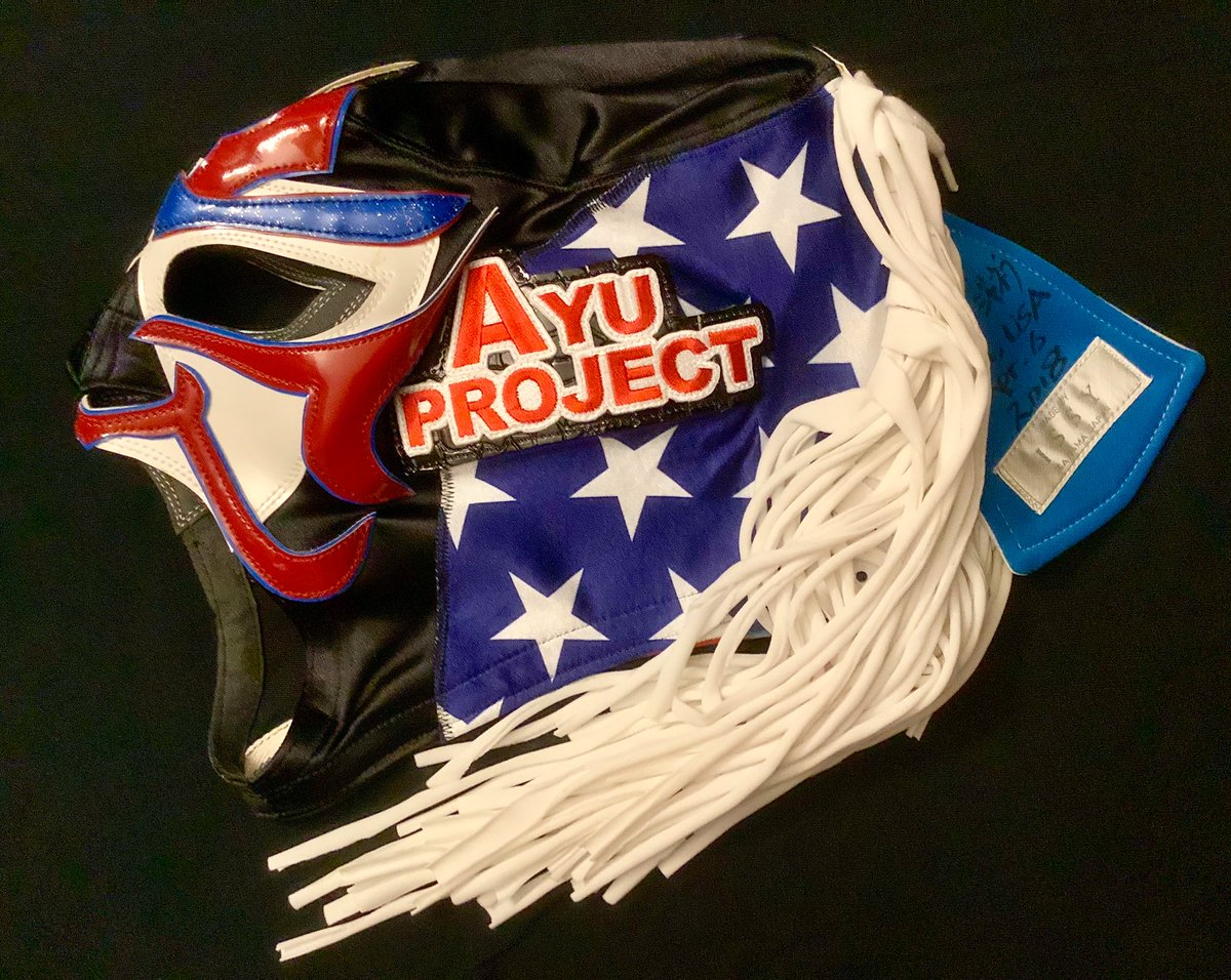 RHP4ever's tweet image. The Great Sasuke @the_greatsasuke mask from his match with Joey Janela @JANELABABY at GCW @GCWrestling_ Joey Janela’s Spring Break 2. #GreatSasuke #GCW #JJSB2