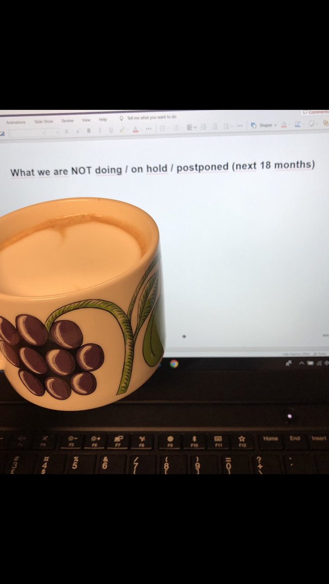 Johanna_Hulkko's tweet image. Important slide! #priorities #stopdoing #waysofworking