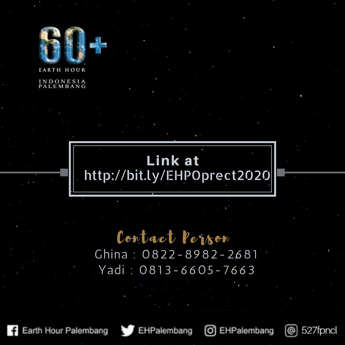 Link on bio!

#IniAksiku
#EarthHourPalembang
#Connect2Earth