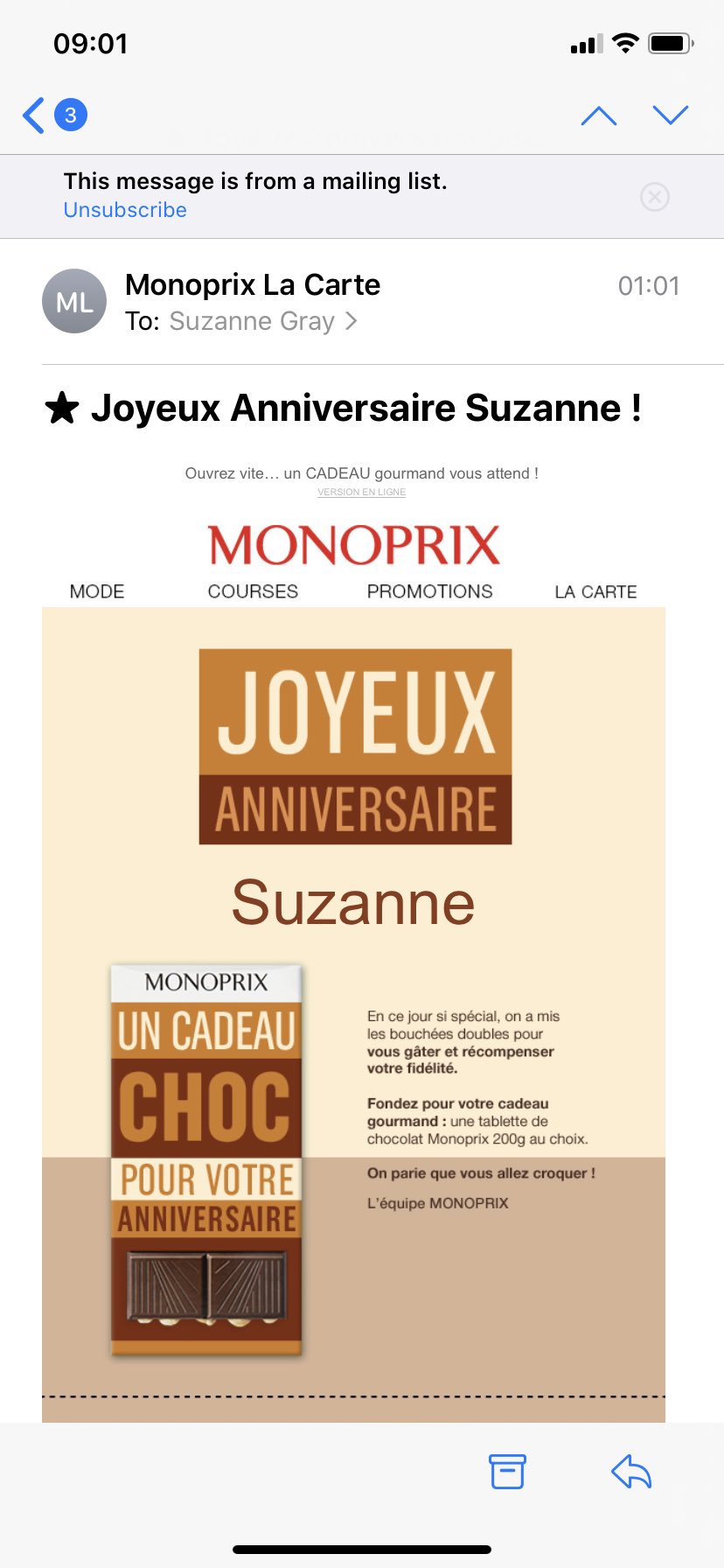 Suzanne Gray I Love When Companies Wish You A Happy Birthday Provide A Special Offer It S Personal And Shows They Care About Their Customers Too Bad I M Not Suzanne Gray I Love When Companies Wish You A Happy Birthday Provide A Special Offer It S Personal And Shows They Care About Their Customers Too Bad I M Not