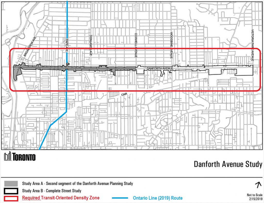 HousingNowTO's tweet photo. 2/ The current "Study-Areas" for the Danforth Planning Study are far too LIMITED to properties adjacent to #Danforth Ave only.
In 2020, @CityPlanTO should be looking at meaningful Transit-Oriented Development density need along the #TTC subway & future #OntarioLine in #TOPoli. https://t.co/S7Netya8Wz