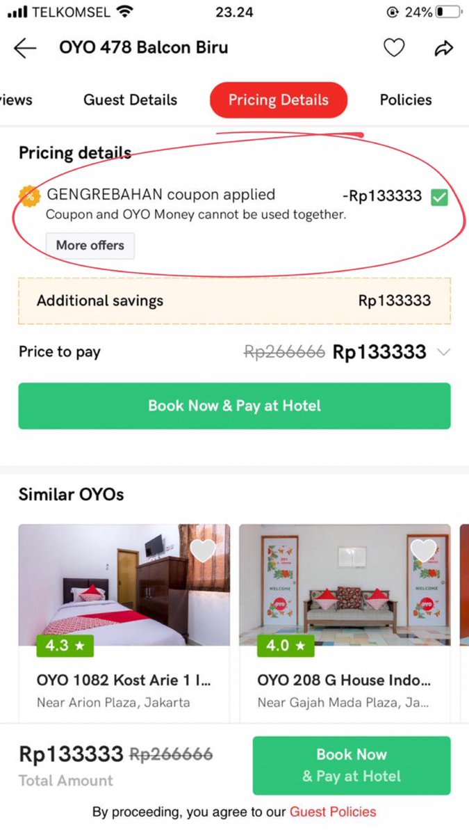 andihiyat's tweet image. Nih caranya kalo mau dapetin Iphone 11

- RT tweet ini
- Download OYO, nih linknya bit.ly/GengRebahanOYO 
- Pakai kode “GENGREBAHAN&quot;&quot; (diskon 50% max. 500rb)
- Screenshoot &amp;amp; upload kayak contoh di photo. Tag @oyoindonesia pake hashtag #PastiAdaOyo #GengRebahanOyo 

Goodluck!