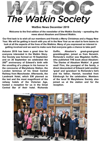 WatkinRoseHill's tweet photo. The 1st edition of #TheWatkinSociety #WatSoc newsletter is now available to view or download online in case you missed out on the paper version! #northenden #manchester #marylebone #philipspark #Railways #Canada

https://t.co/cBXDuwIzlX https://t.co/HfDWpC4mt7