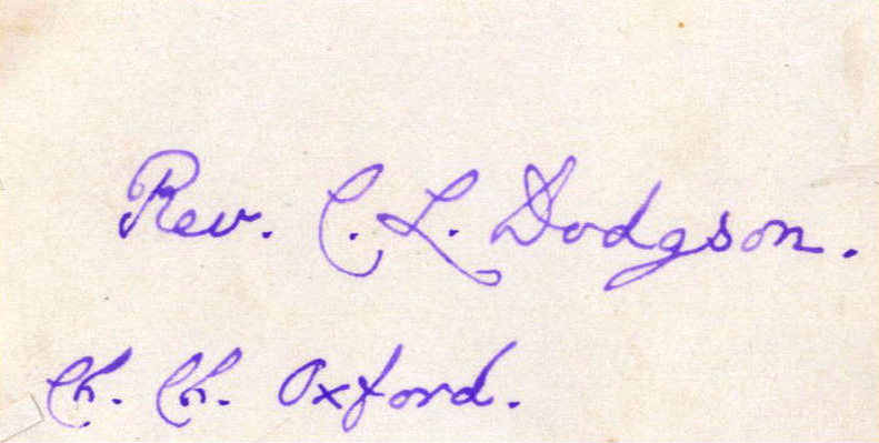 Lewis Carroll Society tweet media