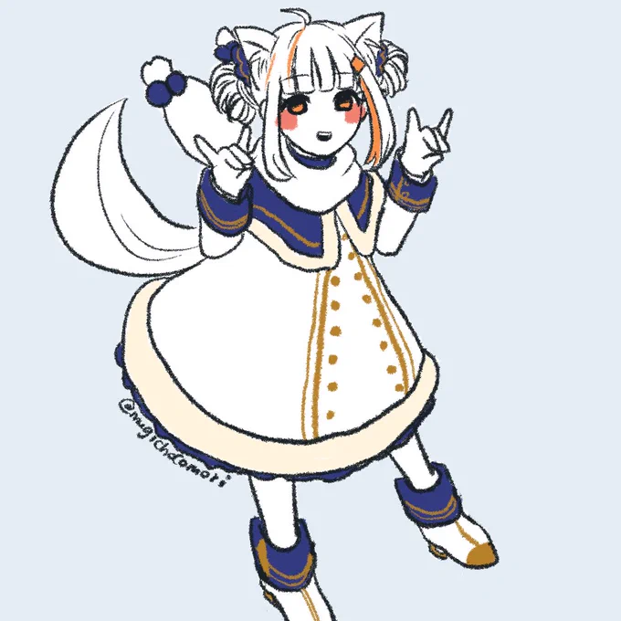 新衣装可愛かった!#おま生 #おま絵 