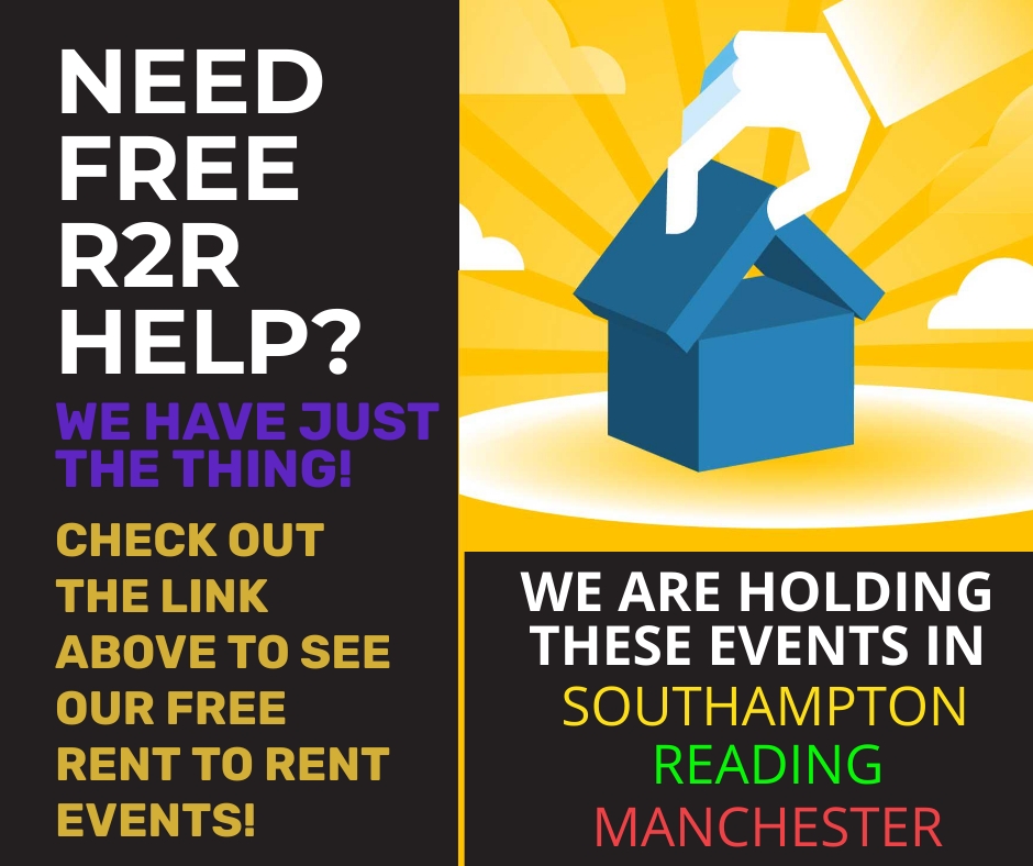 WE STILL HAVE 3 RENT TO RENT EVENTS LEFT!
To get your tickets completely FREE, follow one of the links below:
SOUTHAMPTON: cutt.ly/Ve9PTxM
READING: cutt.ly/ge9PQcL
MANCHESTER: cutt.ly/Ue9PbXG