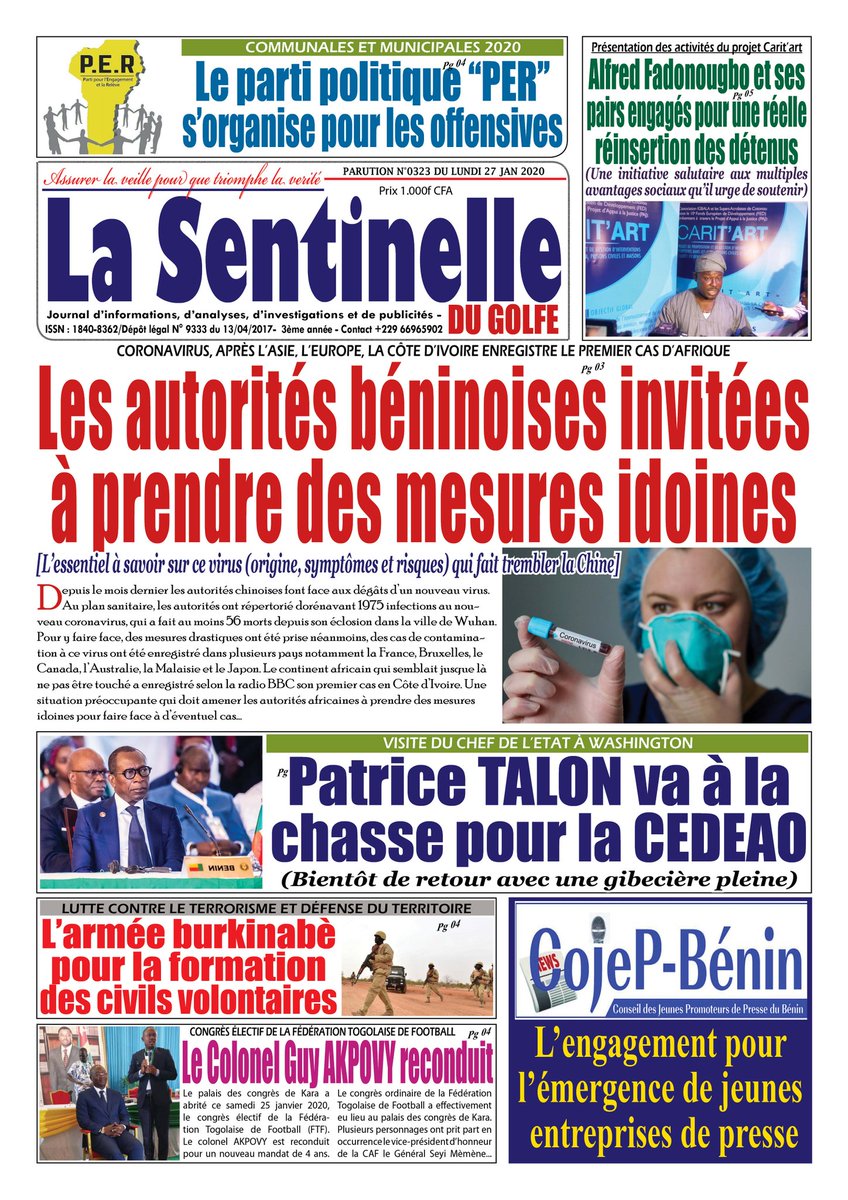 Le coronavirus en Afrique, il faut agir avant qu'il ne soit trop tard.