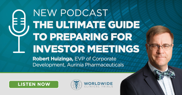 SherriStuart's tweet photo. Worldwide's new #podcast features Robert Huizinga and his tips for investor meeting preparation. @worldwidetrials #JPM20 #BioWeekSF https://t.co/TYc5RRdkNJ https://t.co/6xSJTL39VP