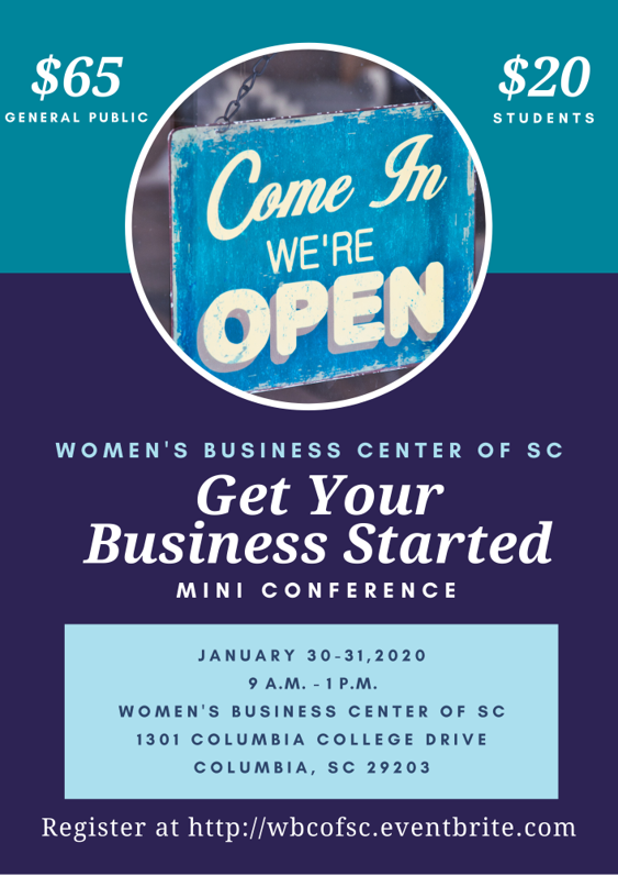 wbcofsc's tweet photo. Come join us for our first mini conference this year to have a full on session on how to get started with your business https://t.co/I2bVYoAve5