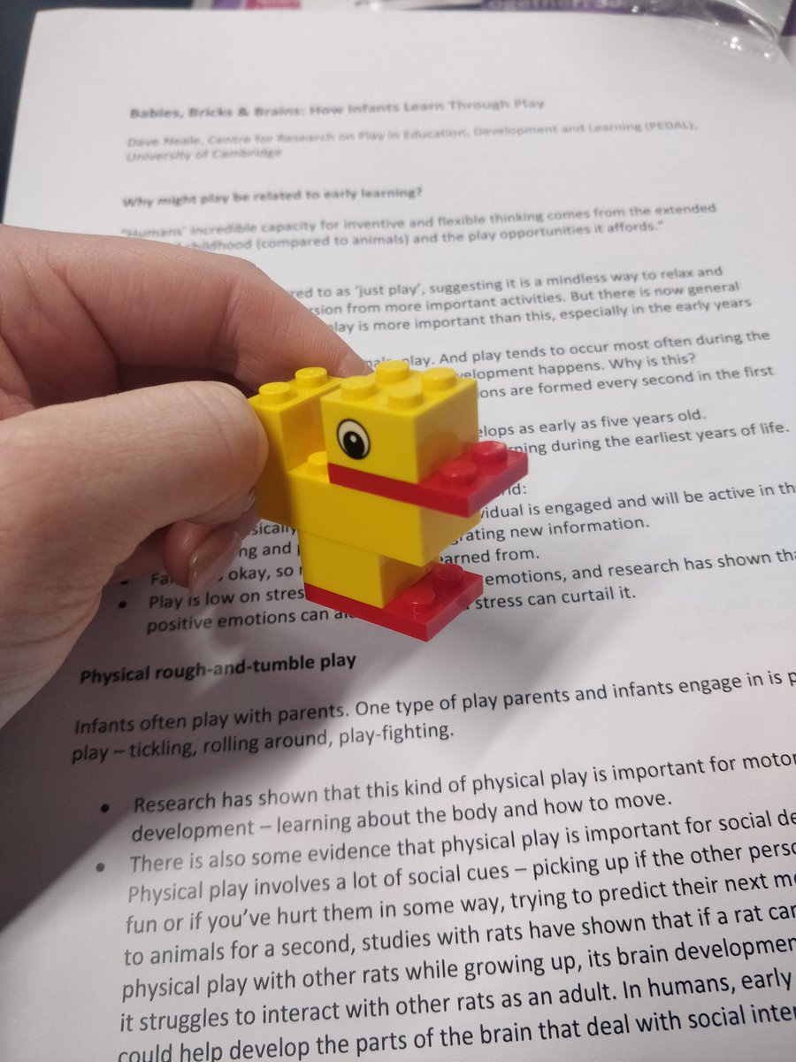 eibhlin_walsh's tweet photo. Really enjoying hearing about @DaveNealeWriter on play, the play spectrum and guided play. Take home points: make sure you are playing too, children's agency is NB in guided play. Loved having Lego as a practical demo! @PEDALCam @ABCStartRight @Denraj https://t.co/SUwY0dwe9d