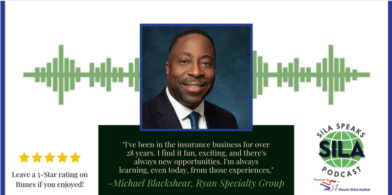 SilaSpeaks's tweet photo. Be sure to listen to our first podcast of 2020 featuring Michael Blackshear from Ryan Specialty Group! Hear his fascinating story on how he got into compliance and became a SILA member. #joinsila #SILA2020” https://t.co/W0mS9QWqnL https://t.co/AkBnDzLEbv