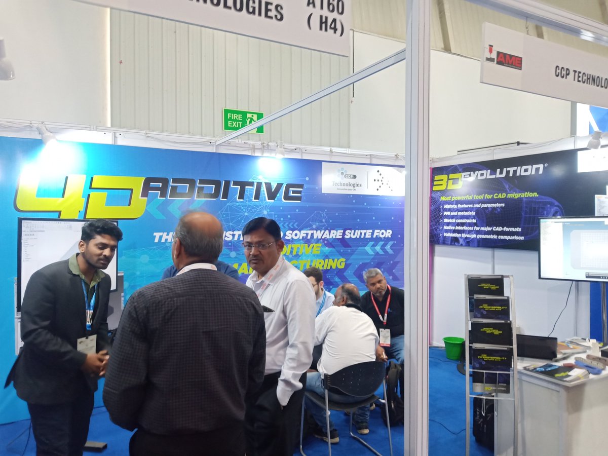 CoreTechnologie's tweet image. #Day5 pictures from @IMTEX 🇮🇳. Drop by our booth N° A160 🚩 in Hall 4, our team is waiting for you to present all new about our range of products ....
#IMTEX #CoreTechnologie #TheStrongestCADConverter #3D_Evolution #3Dprinting ️#4D_Additive #additivemanufacturing