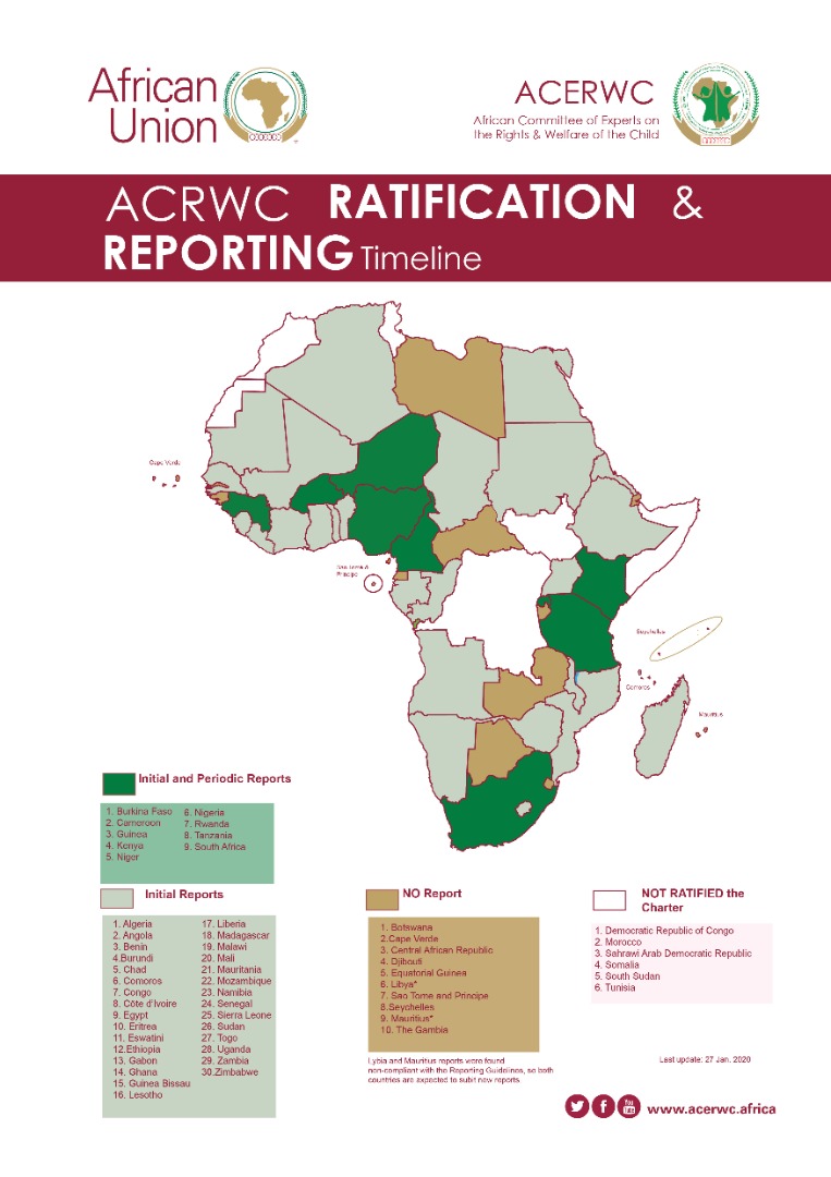 acerwc's tweet photo. #ReportingAlert: La République de #Guinée 🇬🇳 a soumis son 1er Rapport Périodique sur la mise en œuvre de la Charte.
La balle est maintenant dans le camp de la société civile pour le Rapport Complémentaire @planguinee @UNICEFGuinea
https://t.co/bapGuy1l4p https://t.co/zsUEK11Gjy