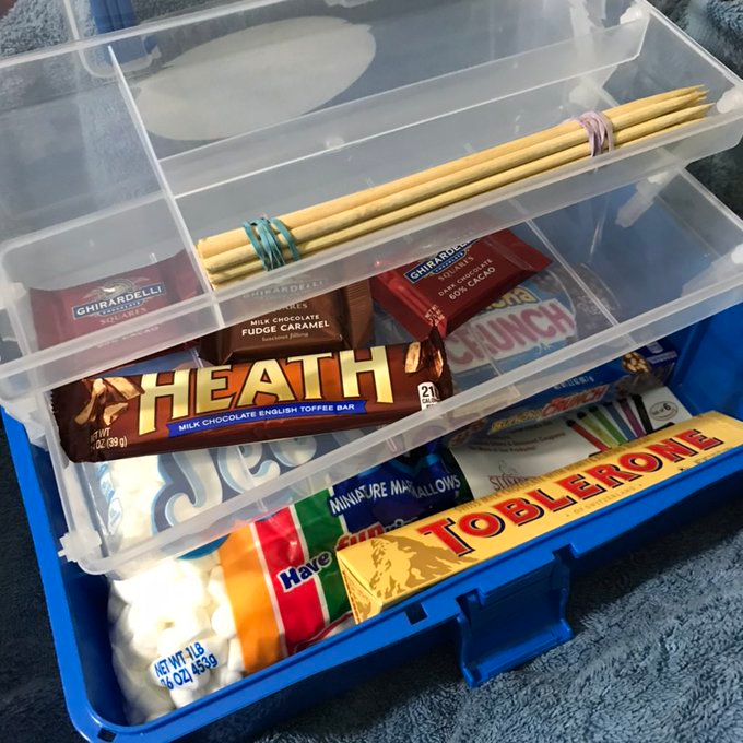 sumpristyle's tweet photo. If you want a storage option for your smores check this one out! https://t.co/NlQkQCpwhi #sumpri #smores #smorescaddy #camping #outdoors #marshmallow #marshmallowforks #hersheys #grahamcrackers #firepit #marshmallowsticks #smoresbox #makingsmores #campingworld #box #top #Trending https://t.co/c4dFFK924F