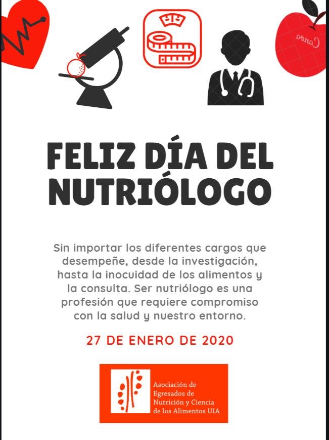 ¡Feliz día a todos los nutriólogos! #Nutricion #DíaDelNutriologo