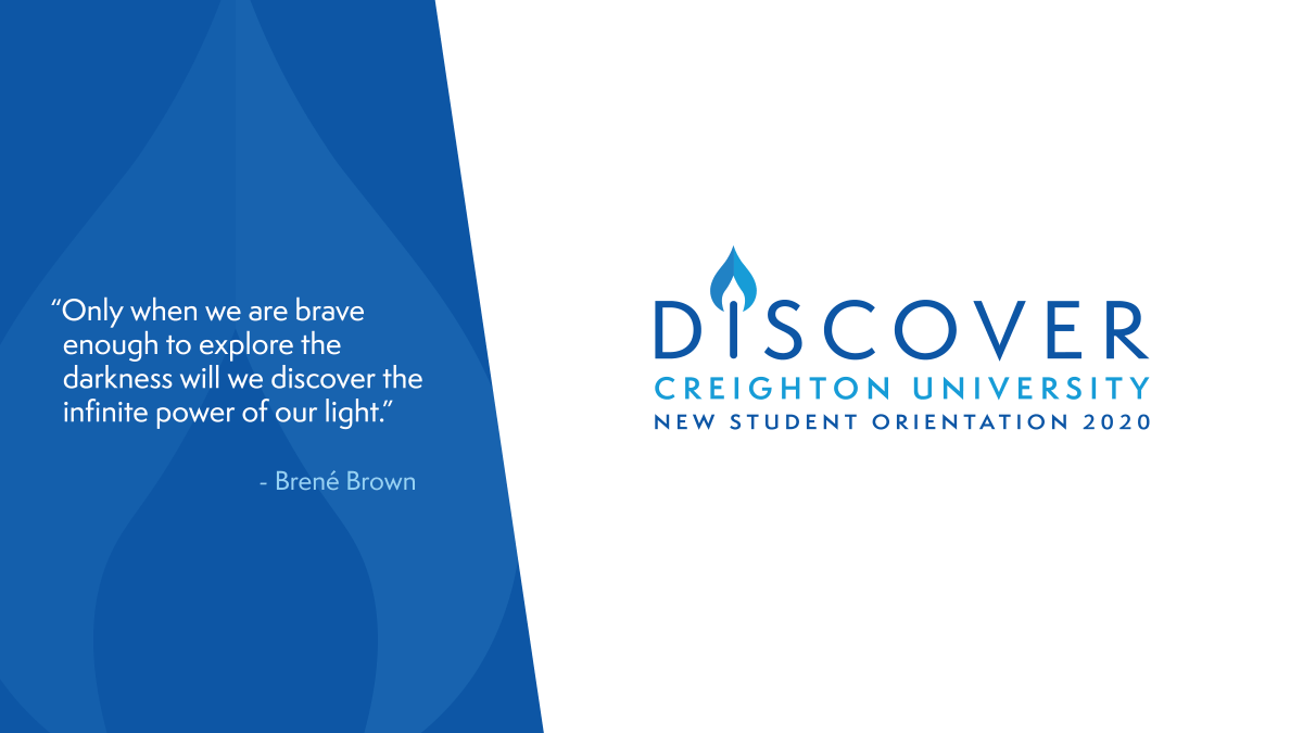 We're excited to announce this year's New Student Orientation theme!

New Bluejays, we can't wait to help you DISCOVER all that your time at Creighton has in store.
