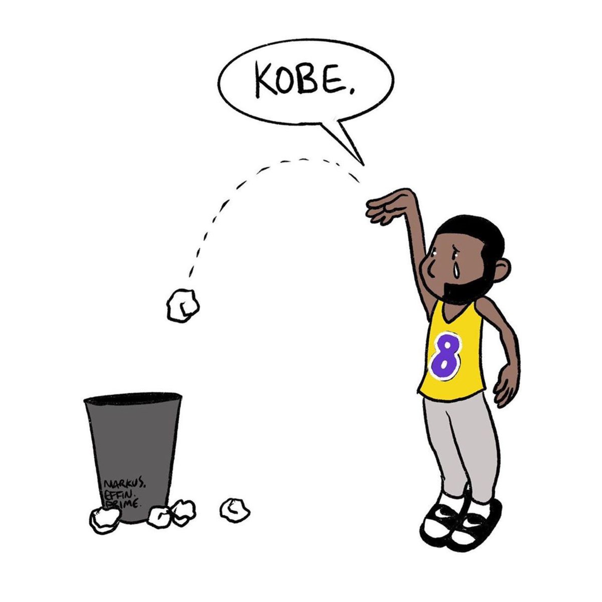 this will never be the same. 💔 “For Kobe.” 

🎨: @markuspr1m3_