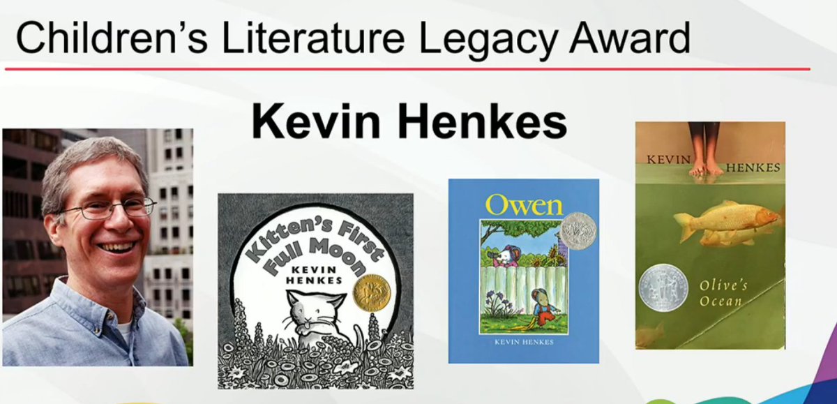 MackinLibrary's tweet image. The Children's Literature Legacy Award goes to Kevin Henkes! #ALAyma #alamw20 #alamw2020
