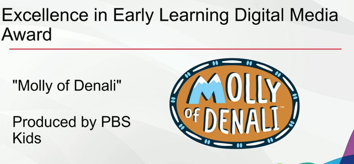MackinVIA's tweet image. The winner of the Excellence in Early Learning Digital Media Award goes to...."Molly of Denali"! 

Congratulations!!! 🎉
#ALAyma #alamw20 #alamw2020