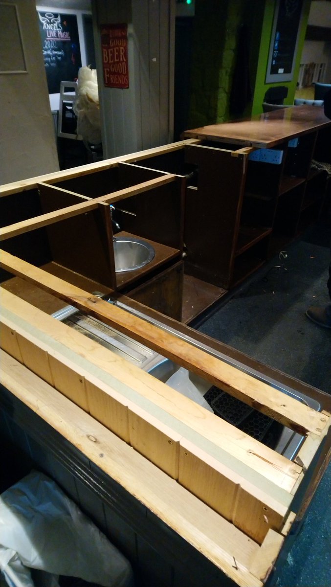 AngelBarGrill's tweet photo. Our new copper counter being installed tonight on the lounge #refurbishment https://t.co/3DoRxRpQ5p