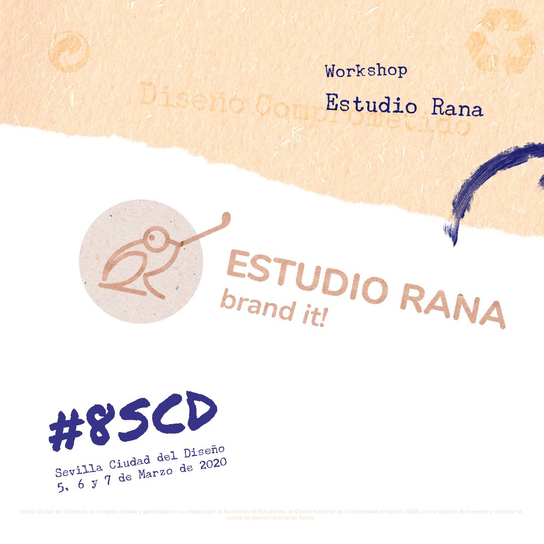 AEDISevilla's tweet photo. ¡Y esta semana comenzamos con la revelación de nuestros workshops! El primero nos lo trae el Estudio Rana, bajo el nombre de “El branding del futuro” https://t.co/RkbZ1kSJBu