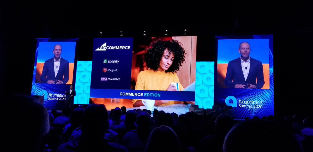 AlgorithmInc's tweet photo. This just in! Big news just announced on commerce. 🎊🎊🙌. We can't wait to show you how this is going to help your install. #WhereIsAlgo #VegasBaby!!
#AcumaticaSummit @Acumatica https://t.co/0UU2l4vRyf