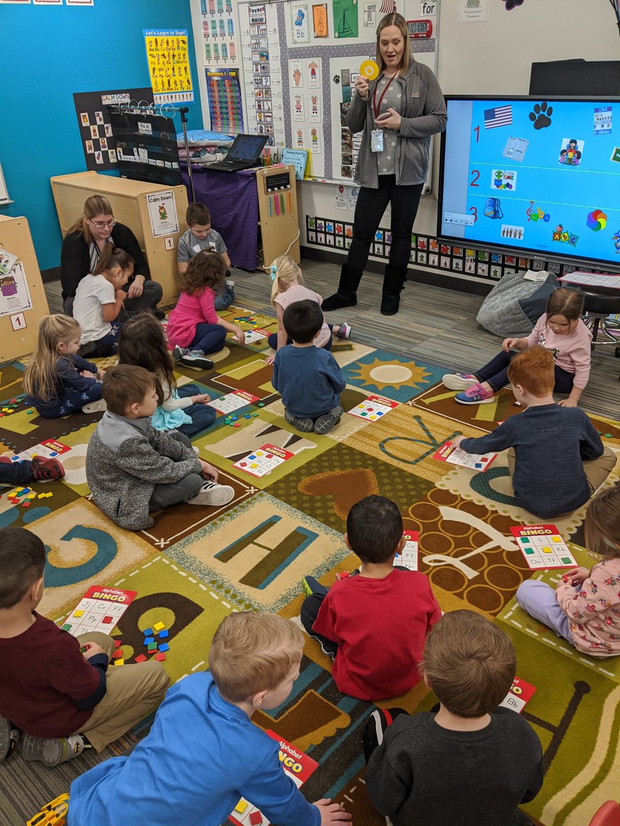 LPPwithMrsT's tweet photo. Alphabet Bingo at Large Group and some fine motor and language skills at Small Group! @LittlePanthers1 #pawsitivepanthers #npspanthers https://t.co/BBcpUPV1q7