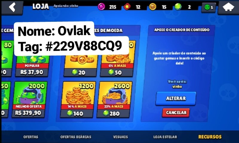 OvlakBrawl's tweet photo. @VinhoYT Comprei apoiando o melhor! Obrigado pelo seu trabalho e apoio a comunidade de Brawl Stars! Continue assim, sempre! https://t.co/tavGPXXsU7