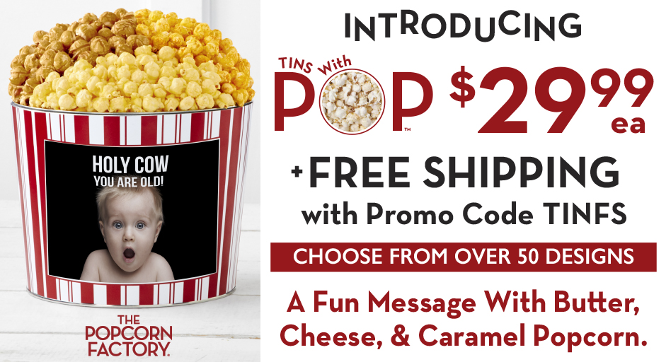 The Popcorn Factory on Twitter "INTRODUCING Tins With Pop! A Fun